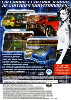 Need for Speed - Underground (Japan) box cover back